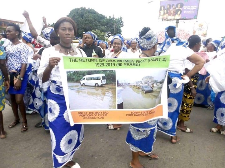 BREAKING: Protest rocks Aba, As Women Protest Against 
