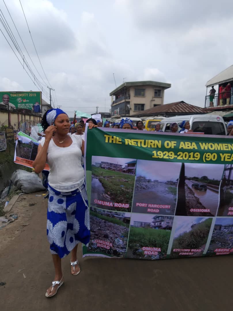 BREAKING: Protest Rocks Aba, As Women Protest Against 