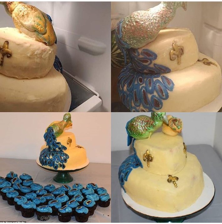 Bride Ordered For Peacock Wedding Cake But Got One That