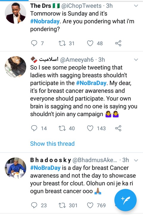 No Bra Day: Nigerian Ladies Share Braless Pictures - Health - Nigeria