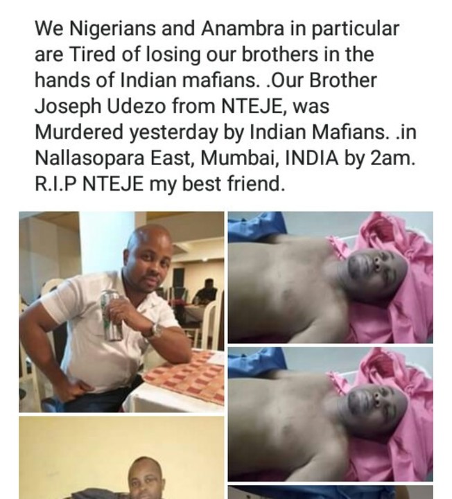 Joseph Udezo: Nigeria Man Murdered In India (Photos) 4
