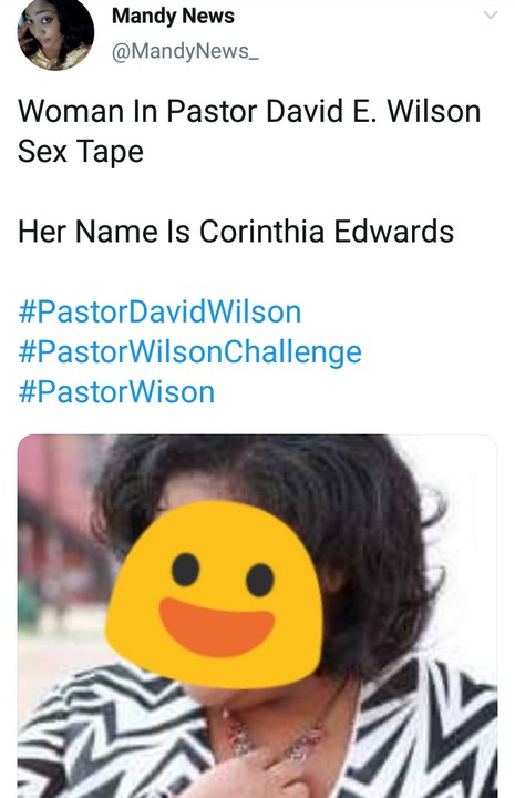 Woman In Pastor David E Wilson S Alleged Sex Tape