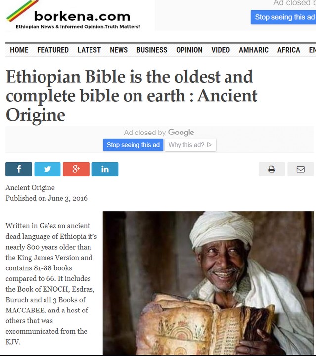 Why Was The Book Of Enoch Removed From The Bible? Religion (8) Nigeria