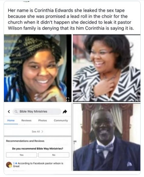 Meet The Lady In Pastor Wilson Leaked Sex Tape Celebrities Nigeria