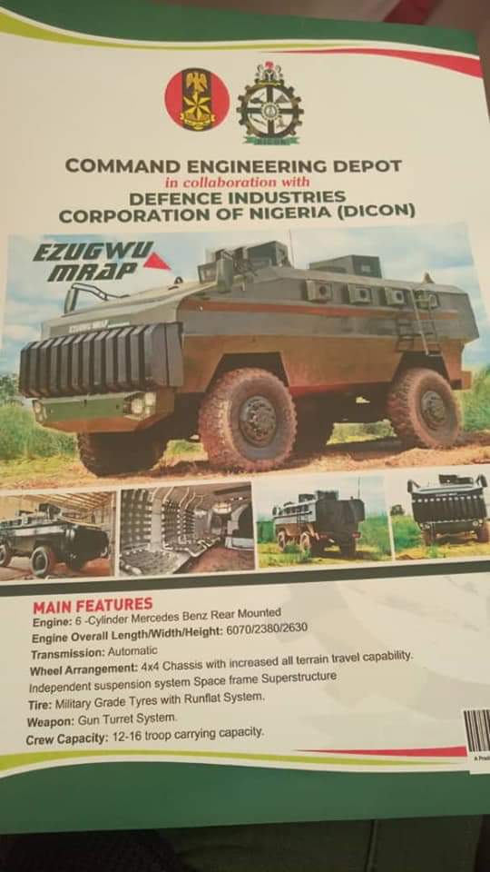 نيجيريا تكشف عن عربه MRAP مصنوعه محليا بأسم Ezugwu 10454837_fbimg1572018313939_jpeg58a26bd522025dce78904623fd71e588