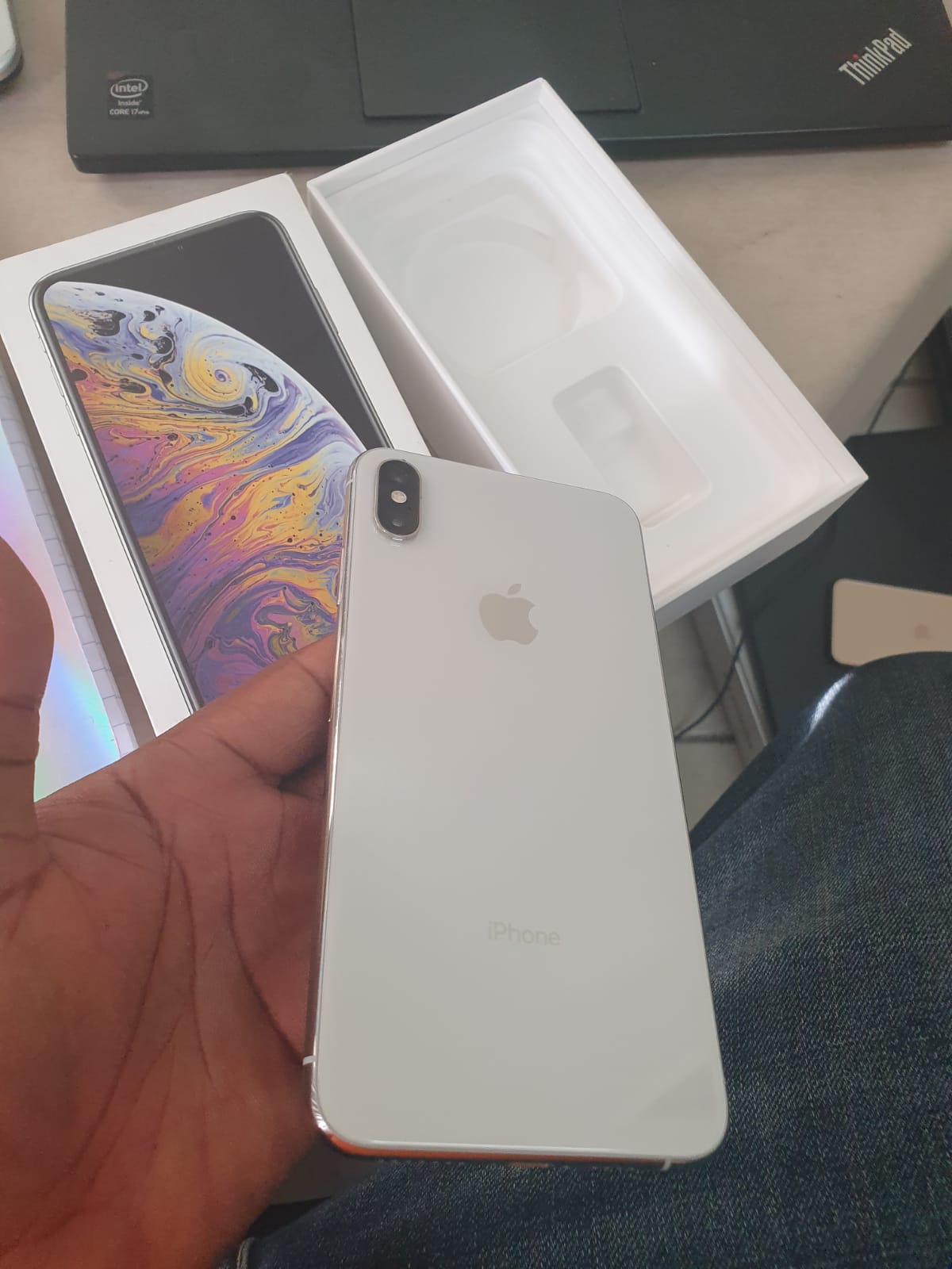 Factory unlocked iPhone Xsmax. Silver 256GB. 250k.*SOLD* - Technology