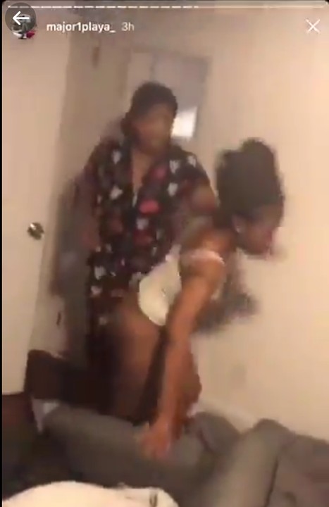 boyfriend and girlfriend caught having sex