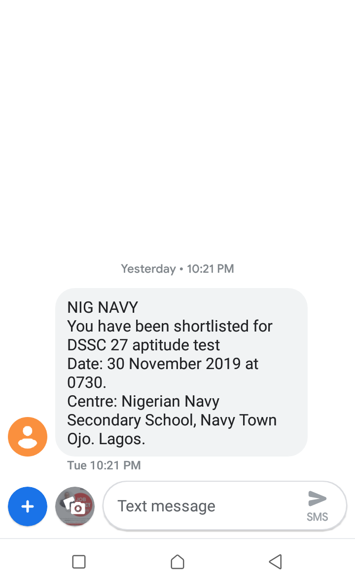 Nigerian Navy Aptitude Test Invitation Career Nigeria
