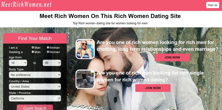 rich women for marriage or dating