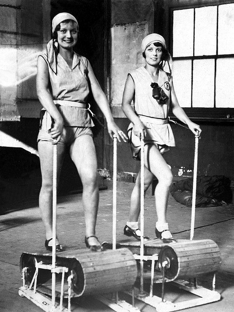 old version of a treadmill