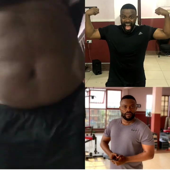 Okon Lagos Posted a video to Prove that his weight loss is real