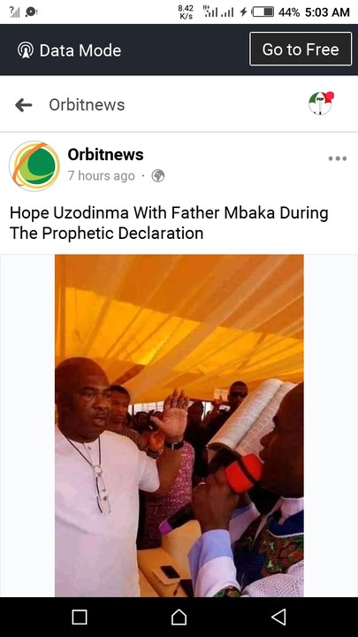  Photo Of Hope Uzodinma With Father Mbaka During The New Year Prophetic Declaration 