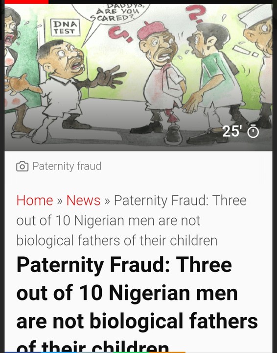 Go And Do A Paternity Test On You Children, Especially Your First Child 
