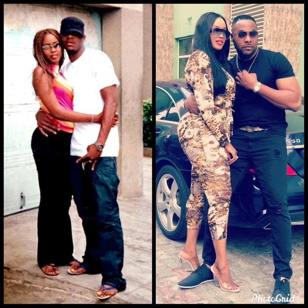 Bolanle Ninalowo Wearing Bathroom Slippers In Throwback Picture With Wife
