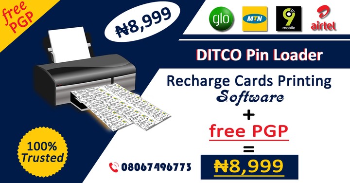 Own Your Recharge Cards Printing Software - Programming - Nigeria