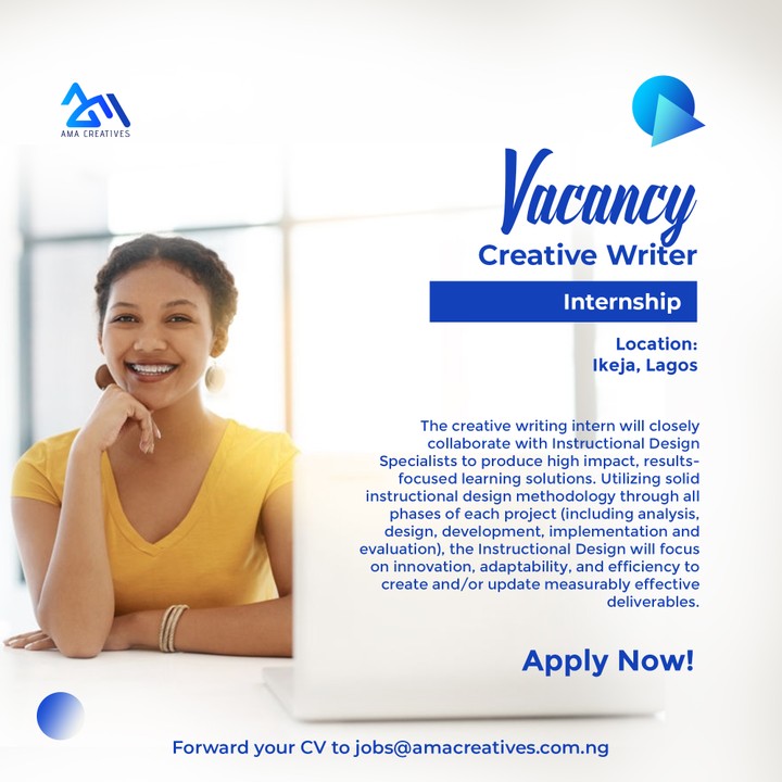 creative writing jobs in nigeria