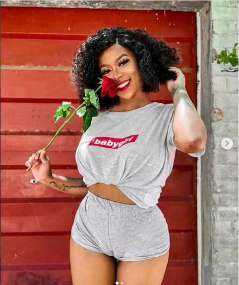 Sexy Photo of the Day!! Pantless Abby Chioma Zeus Shares Photos While Opening Her Legs Wide On Val's Day 
