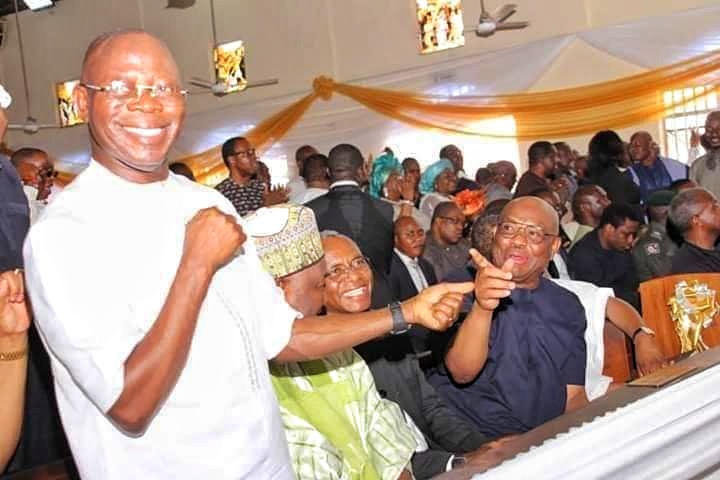  See What Happened When Oshiomhole & Wike Met At Omo-Agege's Thanksgiving In Delta (Photos) 