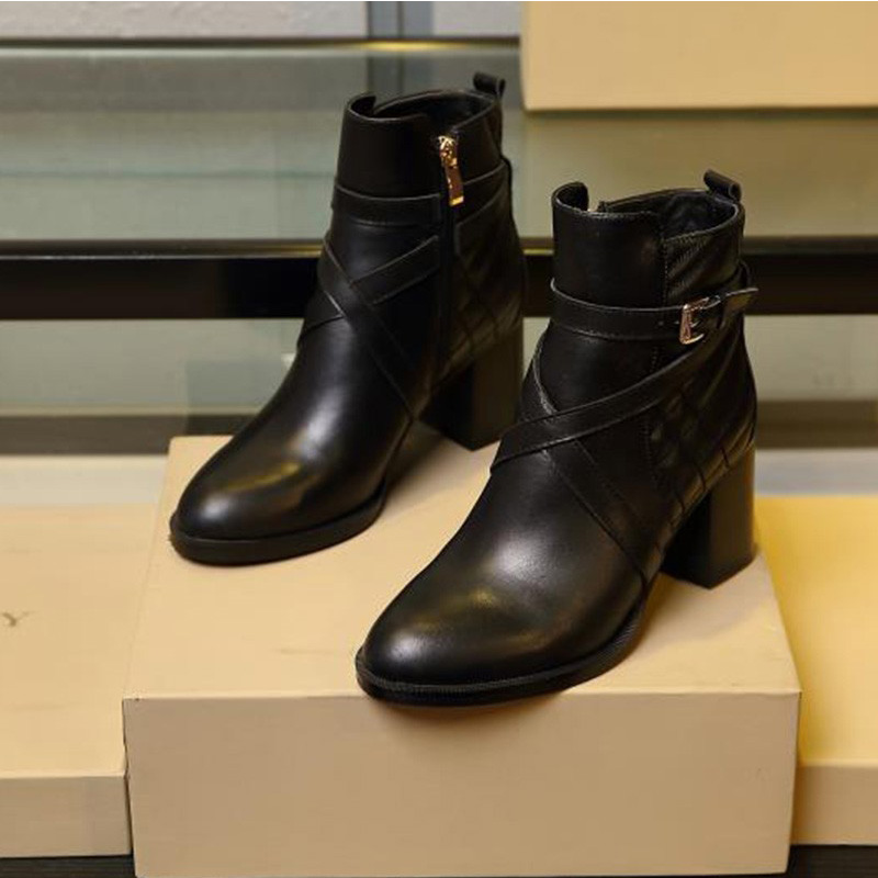 Shop - Burberry Leather Ankle Boots In Black - Fashion/Clothing Market ...