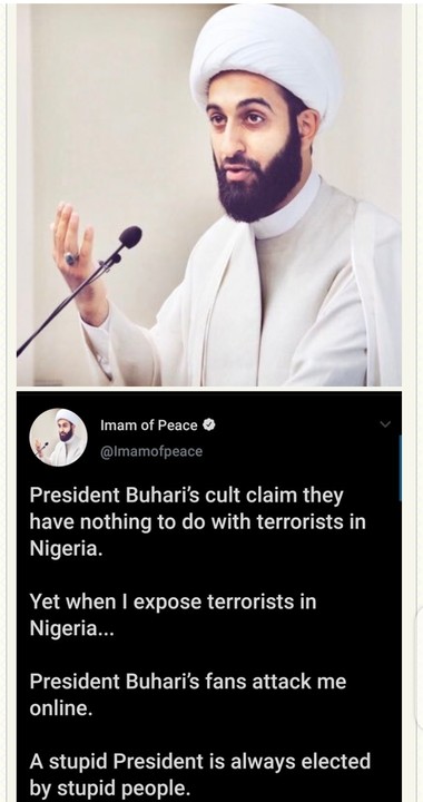 Iranian Imam Of Peace Calls Out President Buhari