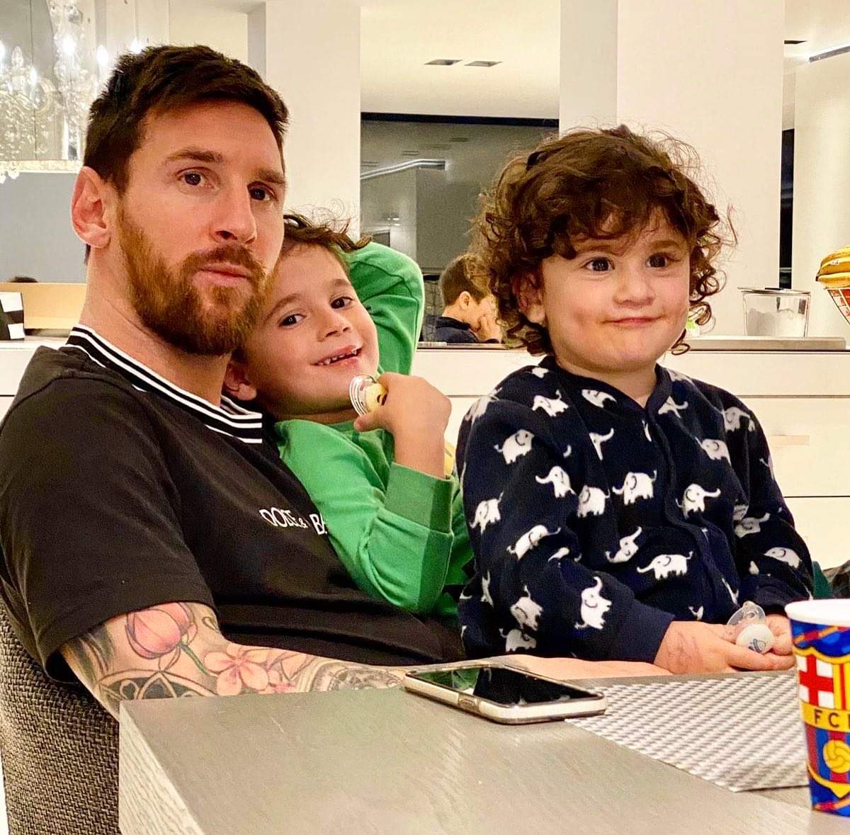 Cute Family Photos Of Lionel Messi Staying Safe - Sports - Nigeria