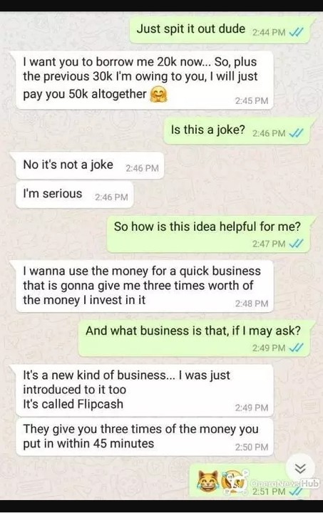 Whatsapp Chat Between Two Friends - Jokes Etc - Nigeria