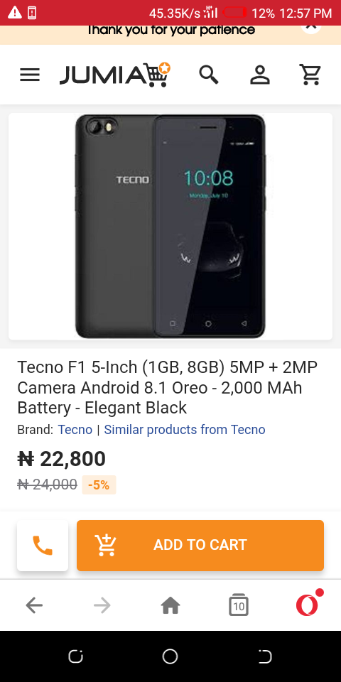 Brand New Tecno F1 For Sale All Sold Phone Internet Market Nigeria
