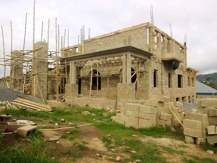 Construction Of A 5bedroom Bungalow With Pent Ado Ekiti 