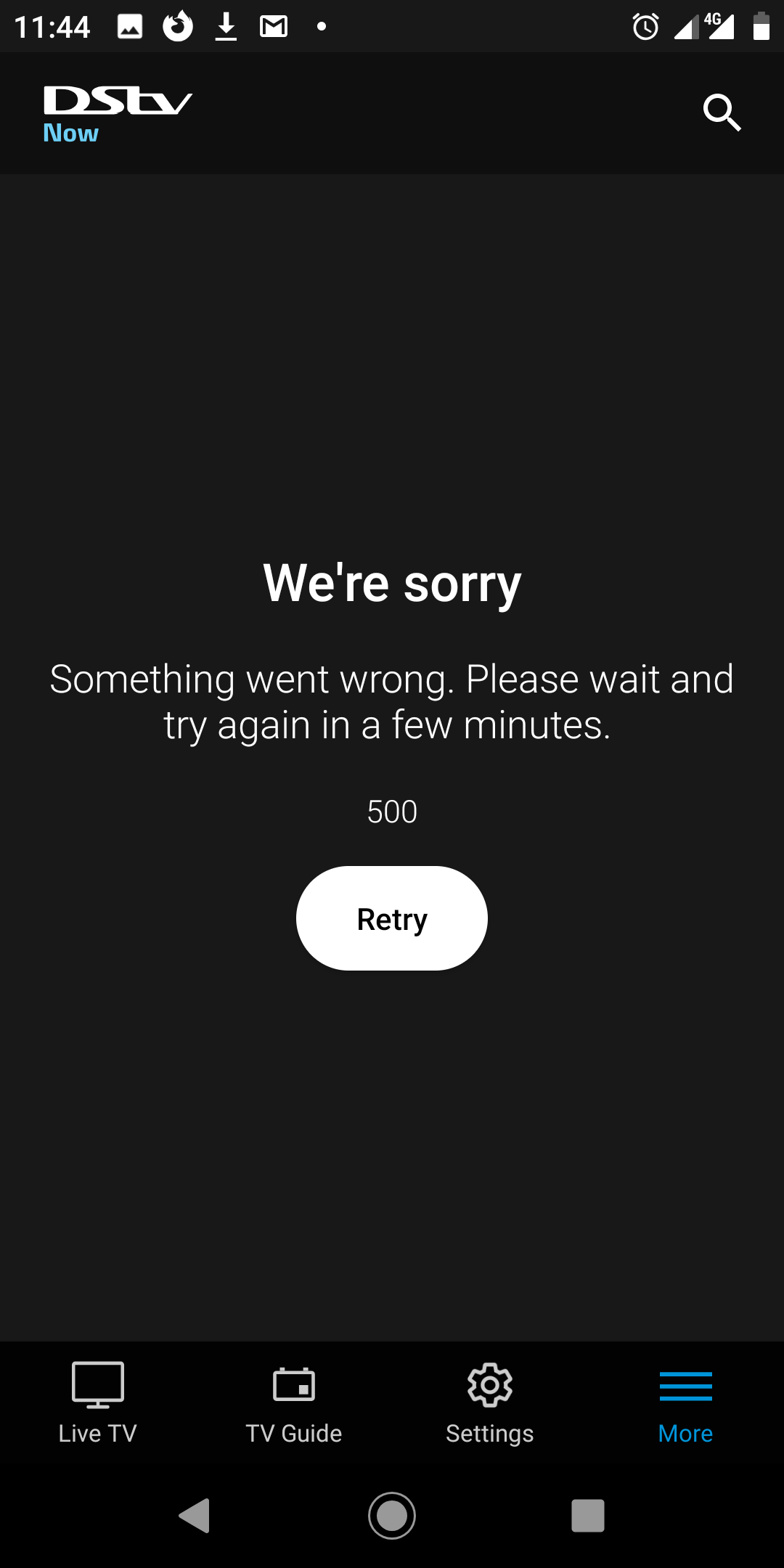 DSTV Now App not working