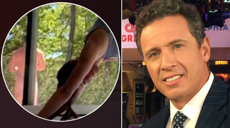 CNNs Chris Cuomo caught standing NAKED in the back of 