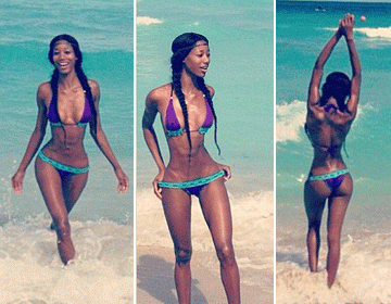 PICZ) Black Woman With Smallest Waist In The World, Releases Bikini Picz -  Fashion - Nigeria
