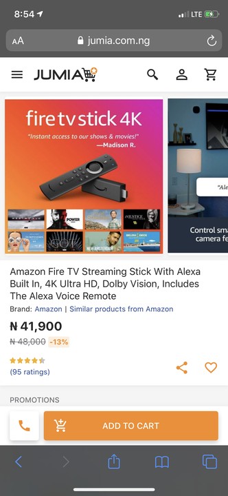 Firetv Stick 4K Streaming Media Player • Techmarket