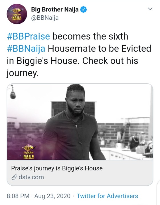 BBNaija: Praise Evicted From Big Brother House 12191192_cymera20200823203913_jpeg67c0f7af67e48050d7d3a8c4571ee9e1