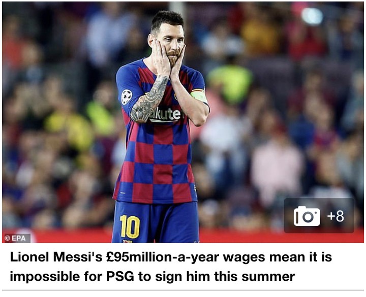 Lionel Messi's £95MILLION Salary Is More Than Neymar And Kylian Mbappe ...