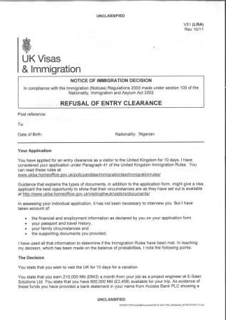 visa letter application embassy nairaland ireland refusal enquiries general part travel nigeria