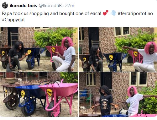 cuppy - Ikorodu Bois Recreate DJ Cuppy And Sister's Pose With Ferraris 12350735_ikorodu_jpeg933047f22d78eca6dc414a9ea4d6e3c8