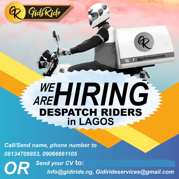 Despatch Riders Urgently Needed - Jobs/Vacancies - Nigeria
