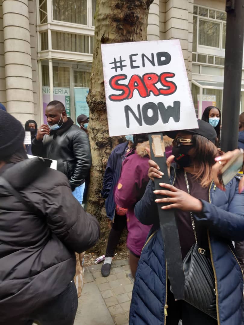 #endsars Protest Today In London(in Pictures - Politics - Nigeria