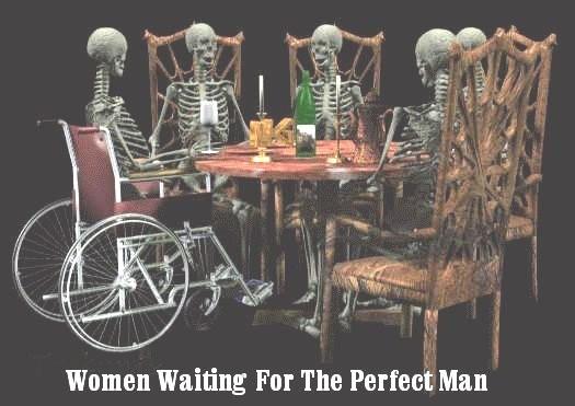 The right man waiting for and a