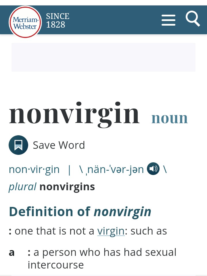 Do Nonvirgin Men Have The Moral Right To Condemn Nonvirgin Women? -  Religion - Nigeria