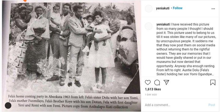 Fela Kuti's Daughter, Yeni Laments Stolen Family Photo 12817680_img20201210143621_jpegf738d18354edfb547f4a092af70bef01