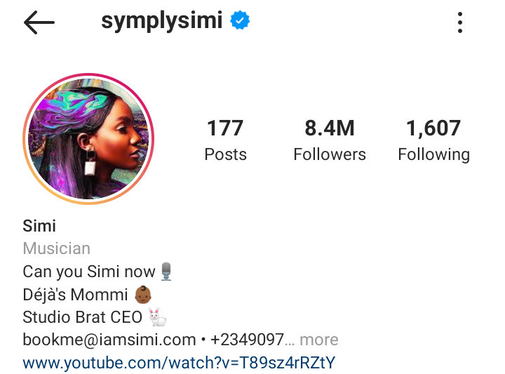 instagram - Top 10 Most Followed Nigerian Musicians On Instagram 13008179_screenshot202101181347442_png16d28046c4bf71e2d598c5ae4cab22e7
