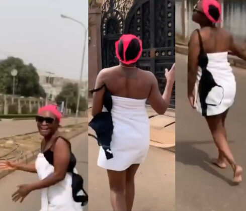 Blessing Okoro Runs Into The Street In Her Towel To Celebrate 500K IG Followers 13172178_602e7df1774d0489x420_jpeg8a71cb0f7b11184840470947b361ffec