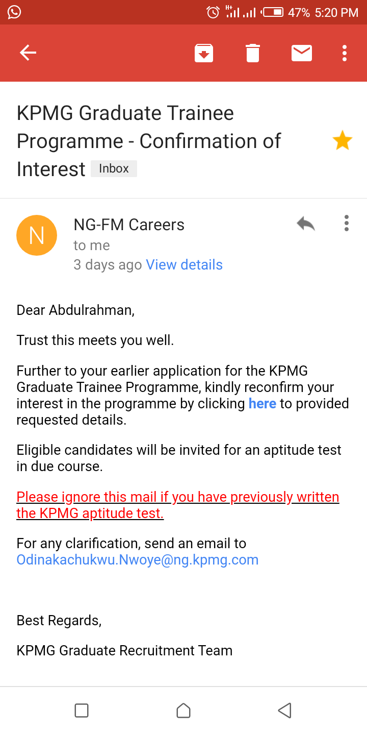 KPMG Aptitude Test 2021 Career Nigeria