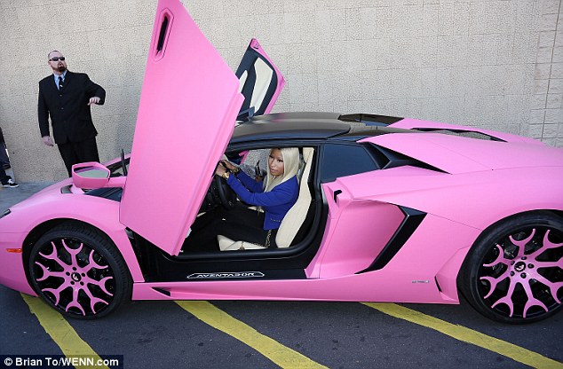 Nicki Minaj Unveils Her Pink Aventador For