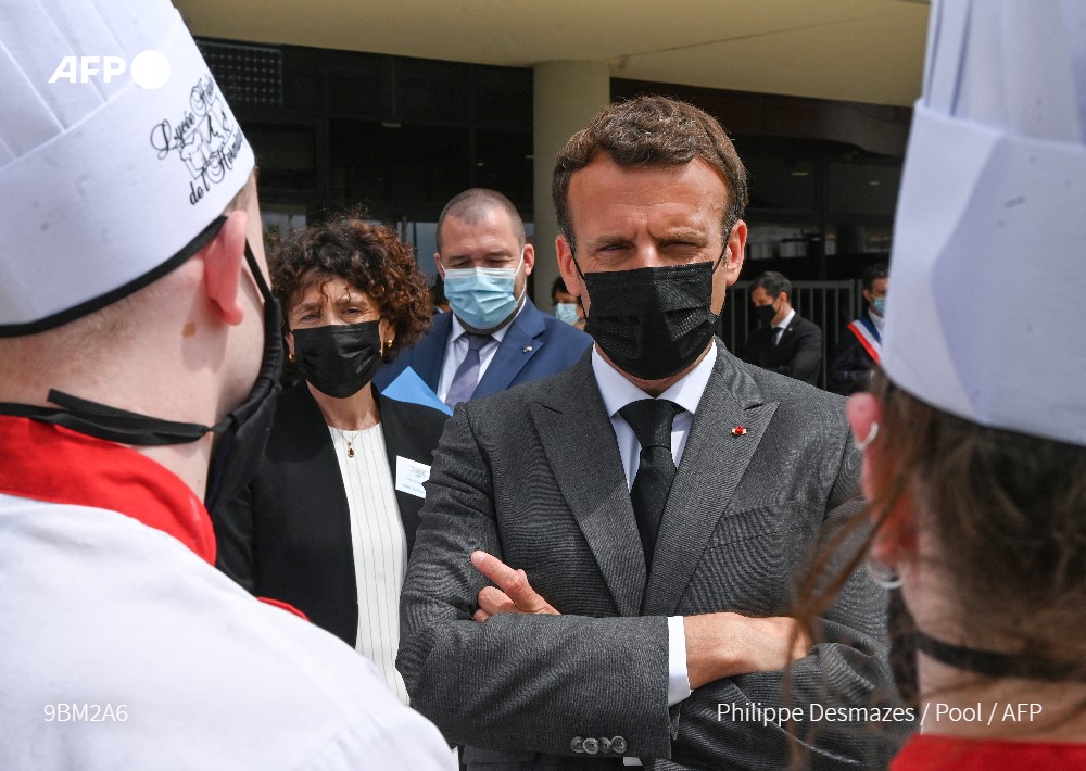 President Macron Attempted To Return Slap From Protester Before Taken Away