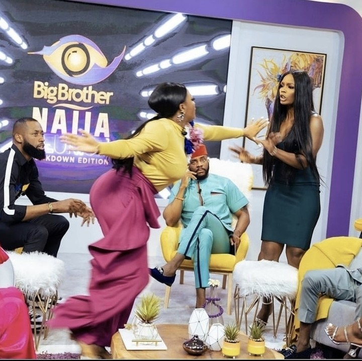 Moment Kaisha & Lucy Broke Into A Fight At The Big Brother Reunion (Video)