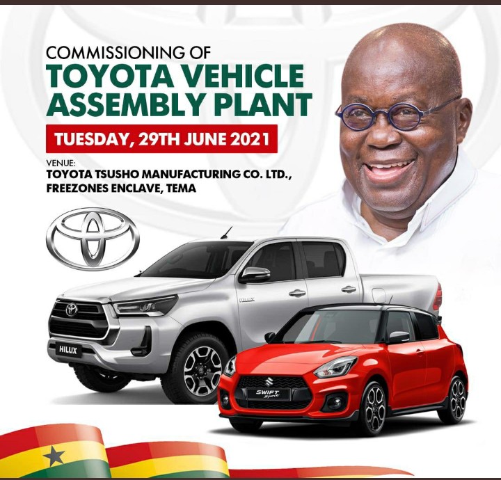 Toyota Open assembly plant in Ghana