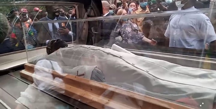 Tears As Prophet TB Joshua’s Body Arrives Synagogue Church For Lying-In-State (Photos)