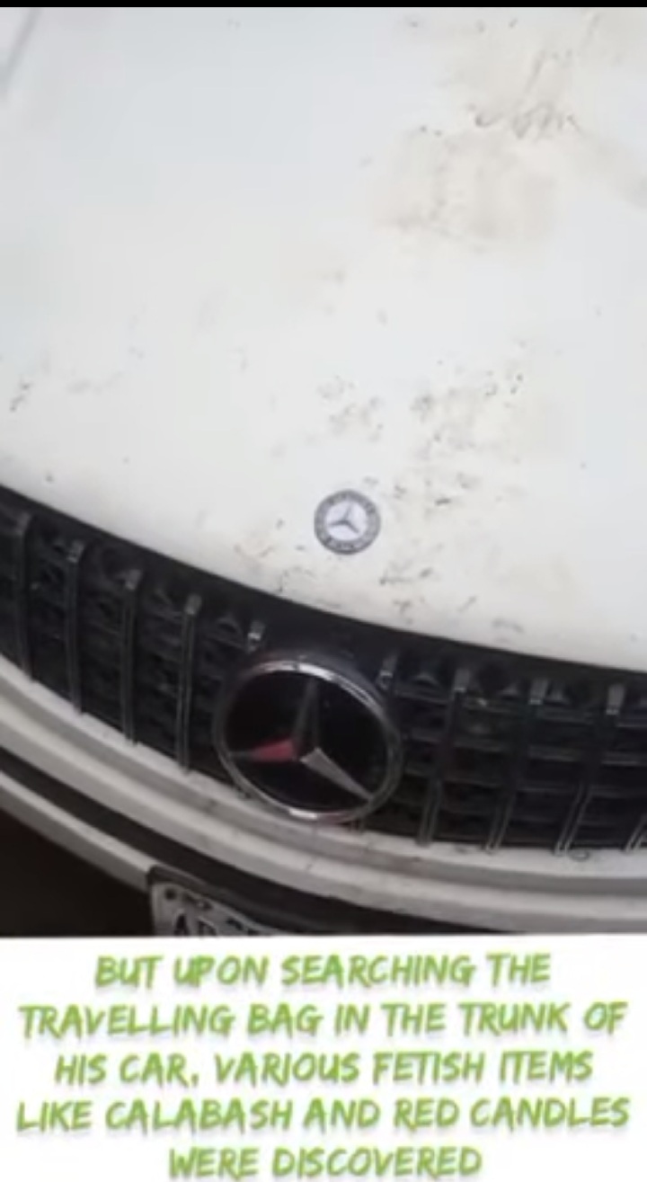 Yahoo Boy Runs Mad In Aba, Fetish Items Found In His Car (Video) - Crime - Nigeria